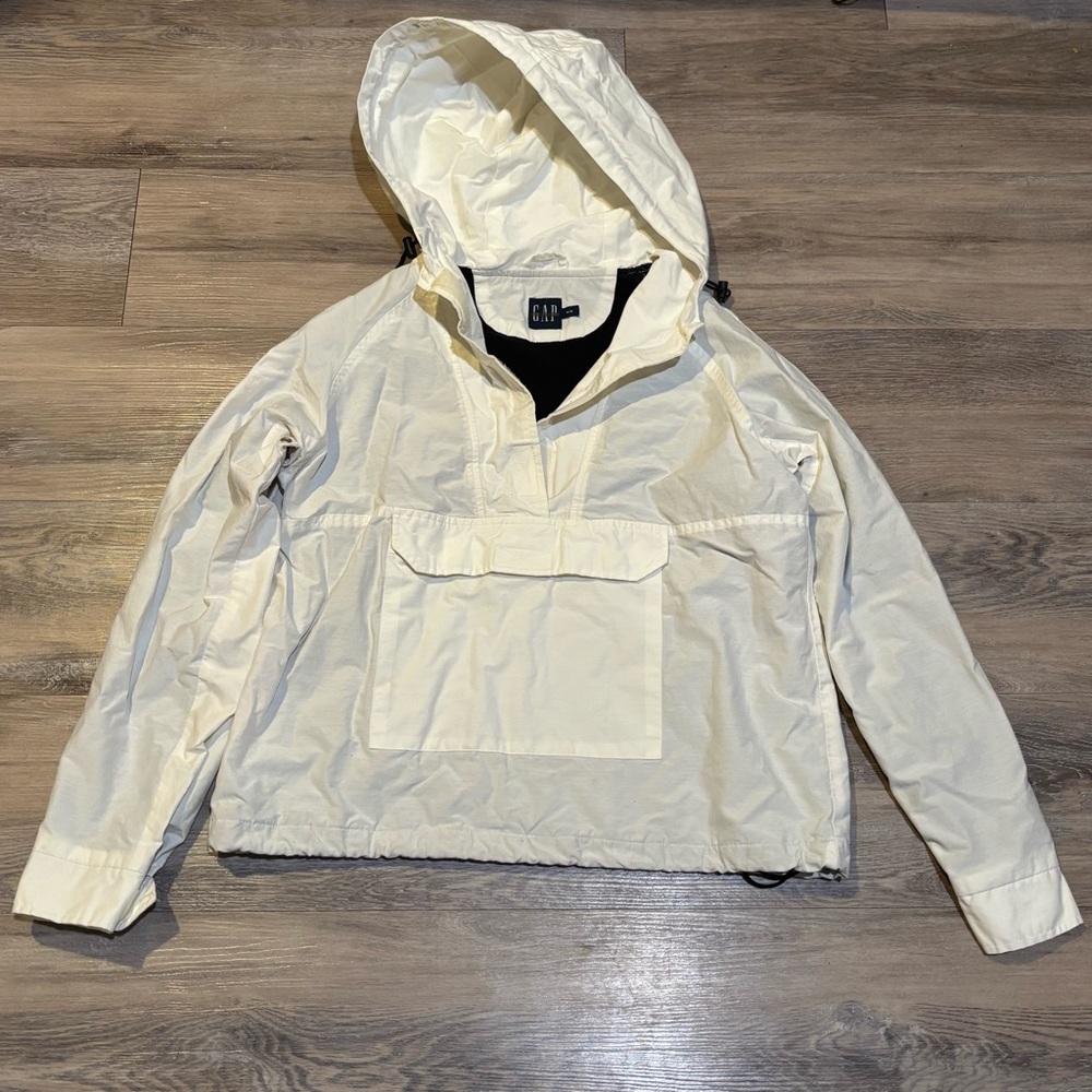 VTG 99 Y2K Gap Block Tag pullover anorak fleece lined windbreaker sz Medium